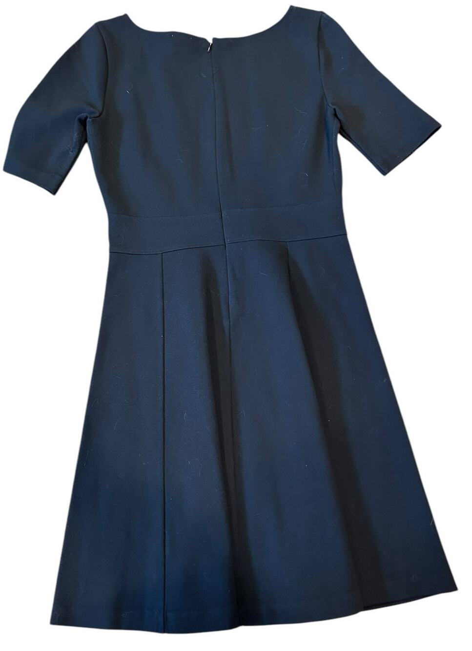 J. CREW Women's Dress Size 4 Black Jersey Career Corpcore Twee Bossgirl Midi